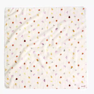 Madewell Fruit Embroidered Edge Detail Bandana